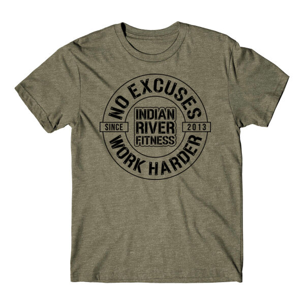 NO EXCUSES. WORK HARDER. - T-SHIRT - $1MQ7VK$ Thumbnail